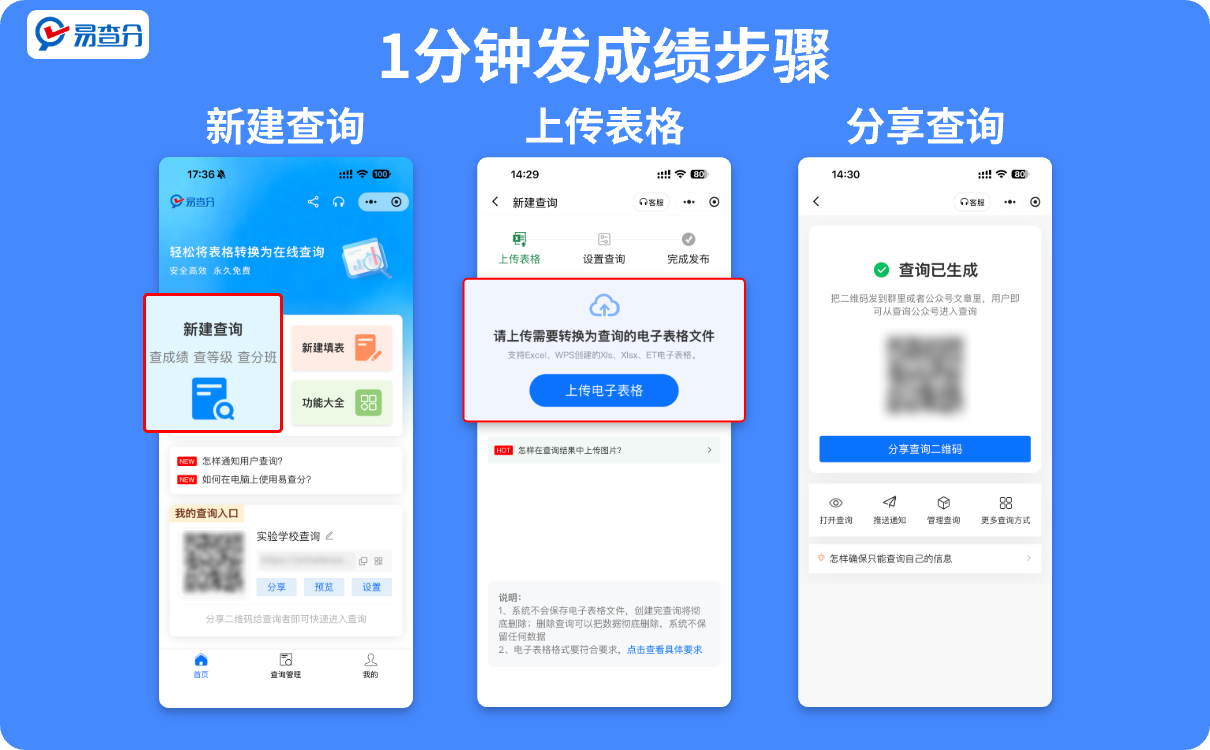 三步发成绩教程