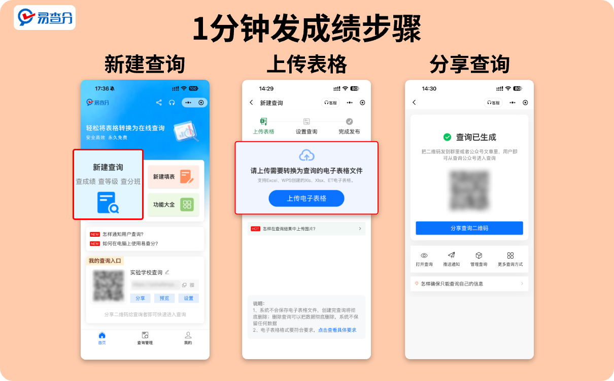 1分钟三步骤发成绩查询